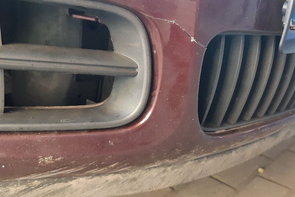 Photo gallery, quick repair of the front bumper Škoda Fabia