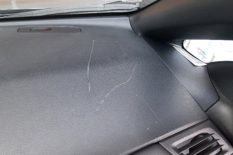 Scratched dashboard repair