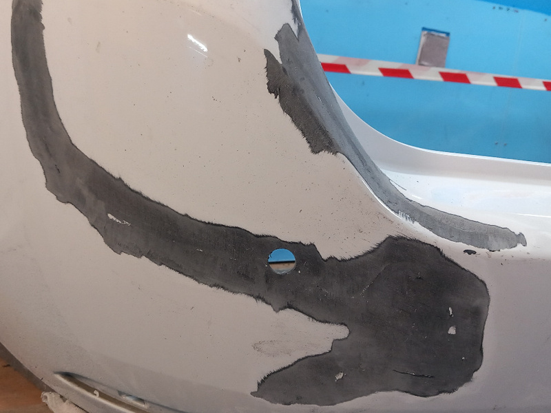 Repair of cracked rear bumper